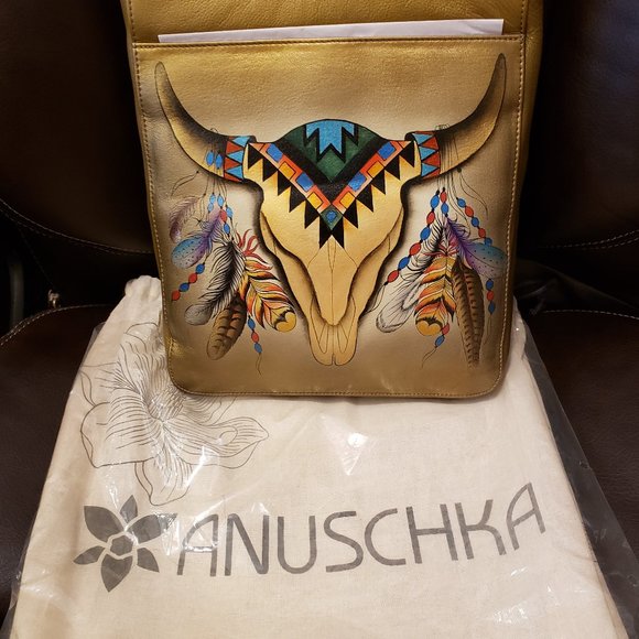 Anuschka Bags Anuschka Handpainted Leather Large Messenger